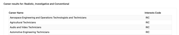 08142025_Interests Matcher Search Careers Results